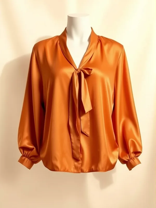 Inès Blouse · Silk Terracotta